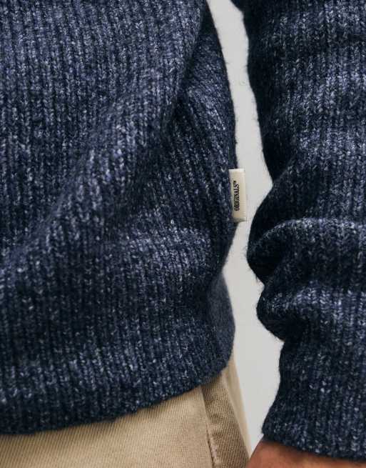 Jack & Jones Oversize-Flauschpullover in Blau, 3 von 5