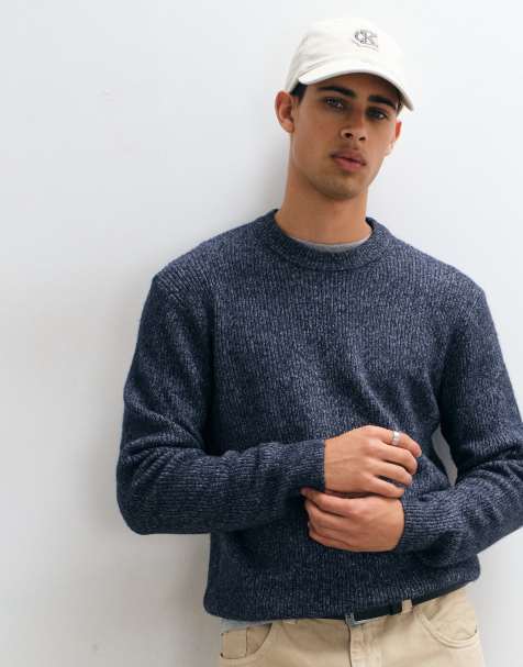 Jack & Jones oversize fluffig tröja i blått - view 1