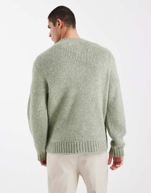 Jack & Jones – Oversize-Pullover in Salbeigrün, 3 von 5