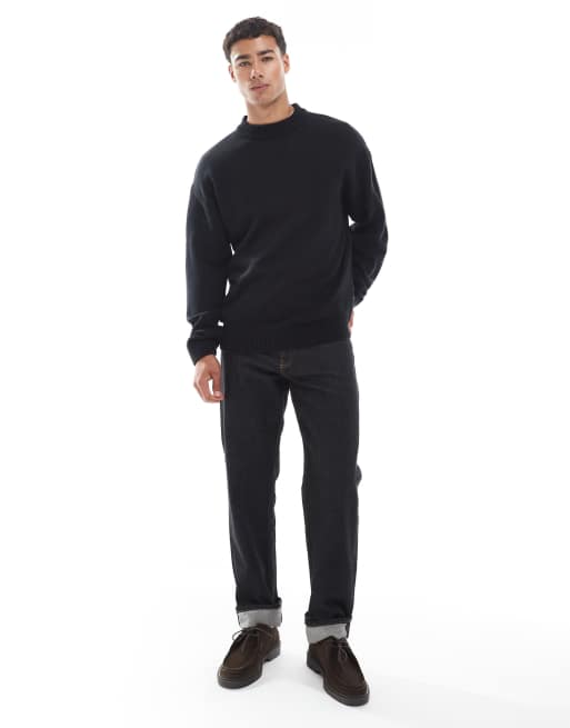 Jack & Jones – Oversize-Pullover in Schwarz, 4 von 5