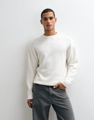 Einfarbig Strickpullover | Relaxed Fit, Einfarbig, Langarm, Casual, Bei max. 30°C im schongang waschen - Bild 6