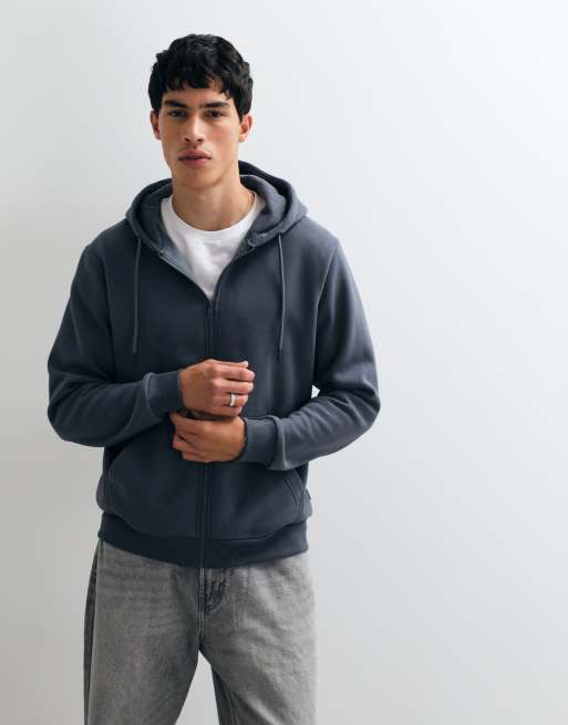 Jack & Jones oversize rozpinana bluza z kapturem w kolorze łupkowym, 3 z 5
