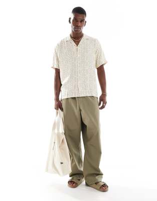 Jack & Jones Oversize Shirt With Tile Print