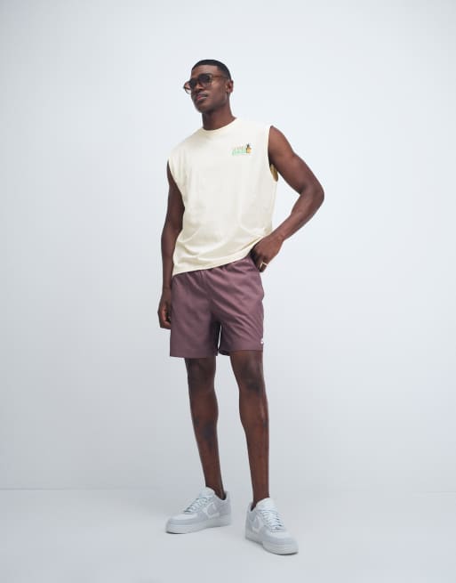 Jack & Jones oversize singlet with summer daze back print in beige, 2 of 9