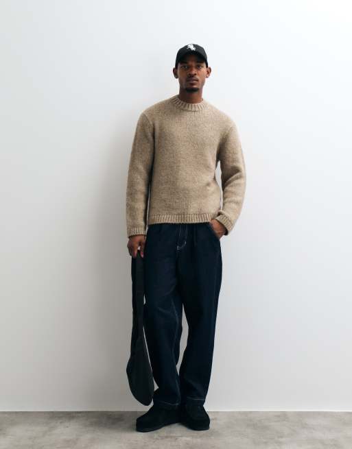 Jack & Jones Oversize-Strickpullover in Beige, 3 von 5