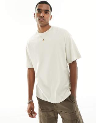 Jack & Jones oversize t-shirt in beige-Neutral