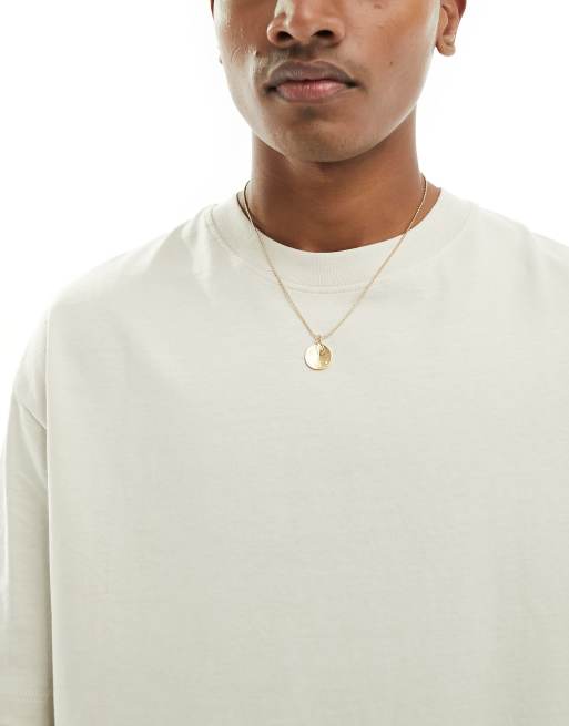 Jack & Jones oversize t-shirt in beige