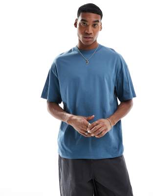 Oversize-T-Shirt in Blau Blau XS