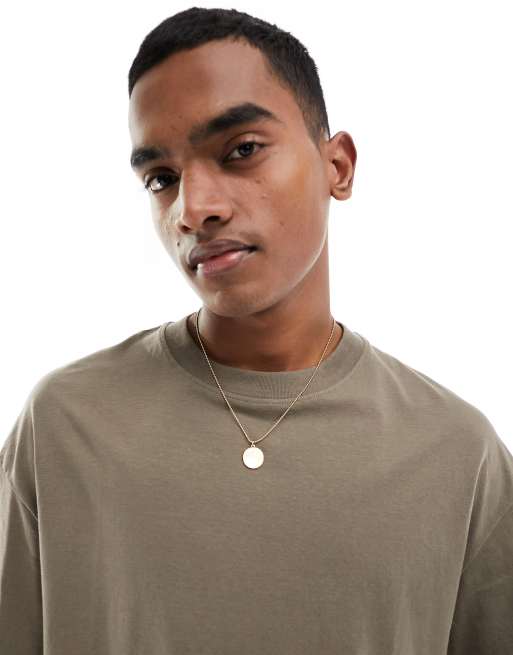 Jack & Jones oversize t-shirt in brown