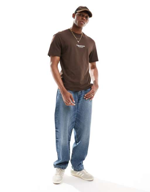 Jack & Jones – Oversize-T-Shirt in Schokobraun mit „Originals“-Logo, 4 von 4
