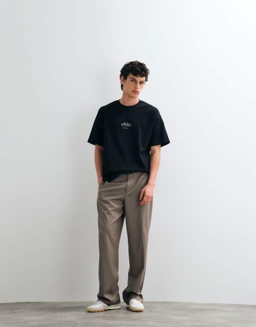 Jack & Jones – Oversize-T-Shirt in Schwarz mit Schriftzug am Rücken, 3 von 5