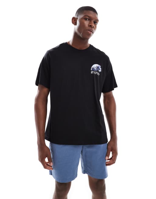 Jack & Jones – Oversize-T-Shirt mit Wellenmotiv-Rückenprint, 2 von 4
