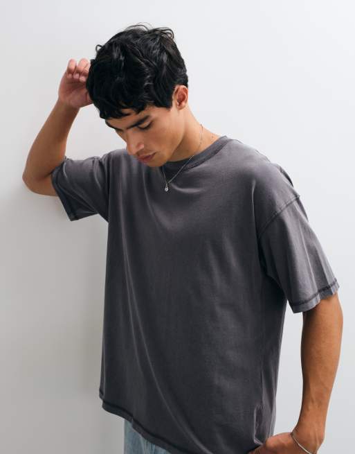 Jack & Jones oversize t-shirt w spranym kolorze charcoal, 3 z 5