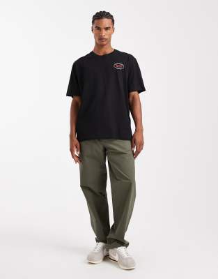 Jack & Jones Oversize T-shirt With Japanese Back Print In Black