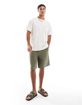 Jack & Jones Oversize T-shirt With Mediterranean Back Print In White