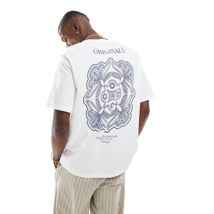 Tシャツ・カットソー DRKSHDW OVERSIZED WHITE T-SHIRT IN COTTON Off-White Jumbo T-Shirt by Rick Owens DRKSHDW on Sale