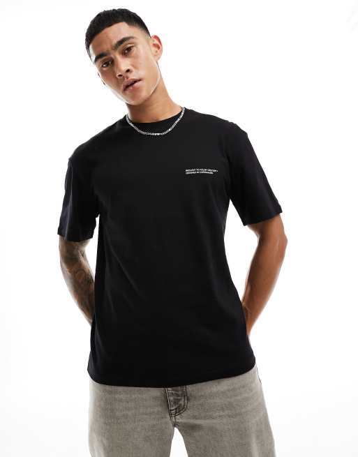 Jack and jones store black t shirt