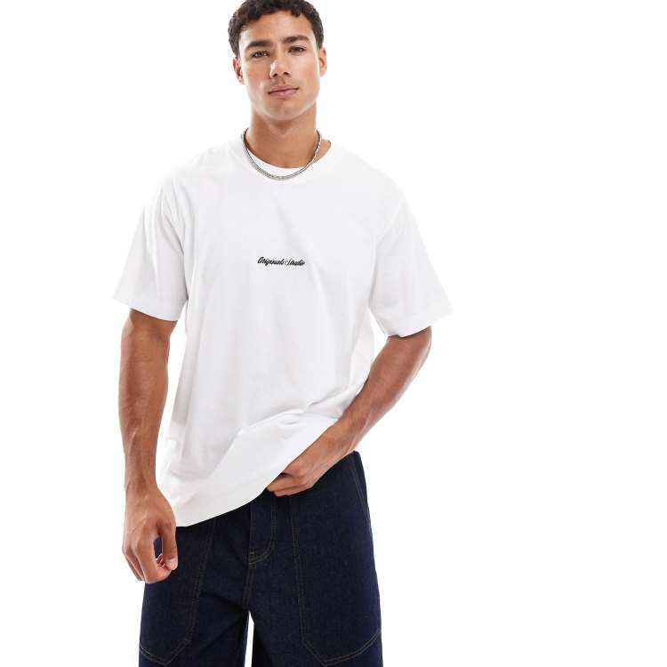 Jack & Jones oversize t-shirt with originals embroidery in