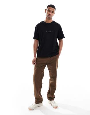 Jack & Jones Oversize T-shirt With Originals Studio Embroidery In Black