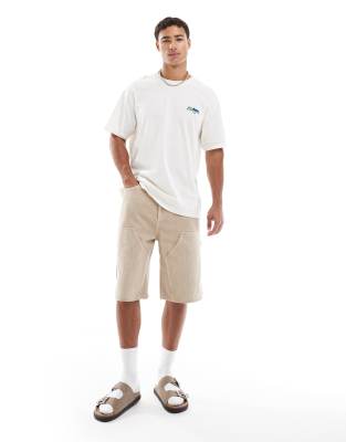 Jack & Jones Oversize T-shirt With Sardine Back Print In White