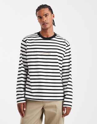 Jack & Jones Oversize T-shirt With Stripe In Black
