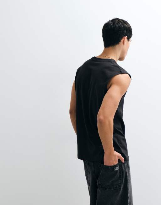Jack & Jones – Oversize-Trägertop in Schwarz mit kastigem Schnitt, 5 von 9