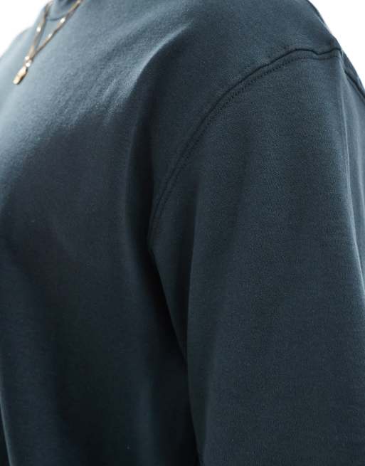 Jack & Jones oversized 200gsm heavyweight t-shirt in forest green, 3 of 4