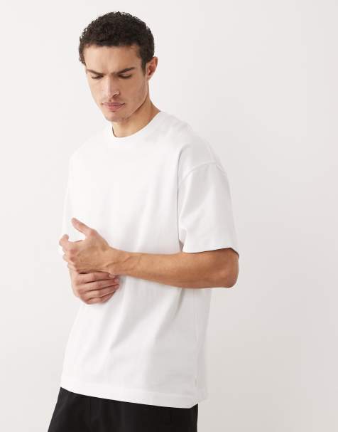 Jack & Jones - Oversized ademend T-shirt in wit - view 1
