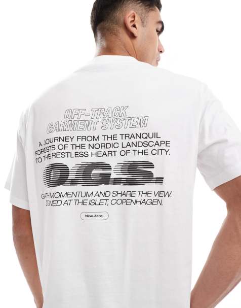 Jack & Jones oversized back print t-shirt in white - view 1