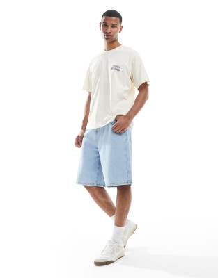 Jack & Jones Oversized Back Print T-shirt With Violet Print-white In White
