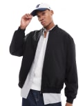 [Jack & Jones] Jack & Jones oversized bomber jacket in black S Black