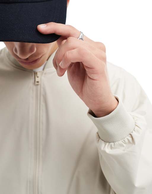Jack & Jones - Oversized bomberjack in crème, 4 van 4