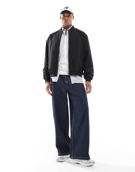 Jack & Jones - Oversized bomberjack in zwart, 3 van 4