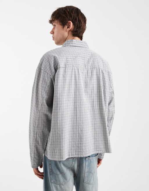Jack & Jones oversized boxy shirt with grey check, 3 of 5
