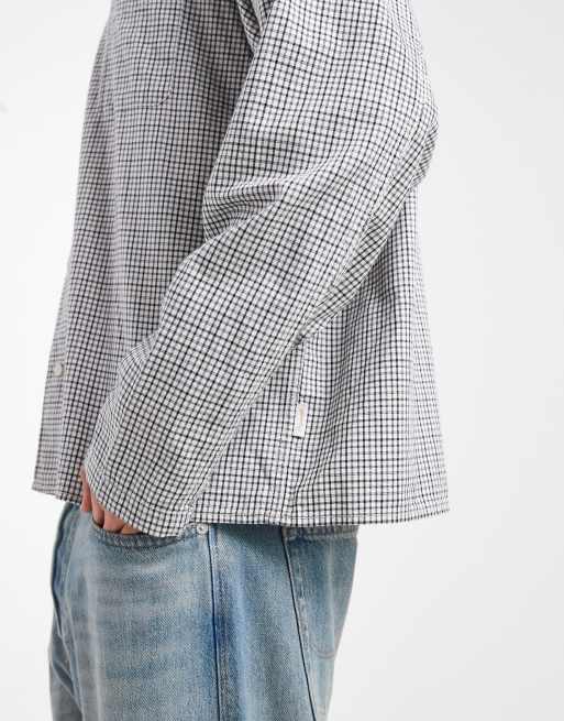Jack & Jones oversized boxy shirt with grey check, 5 of 5