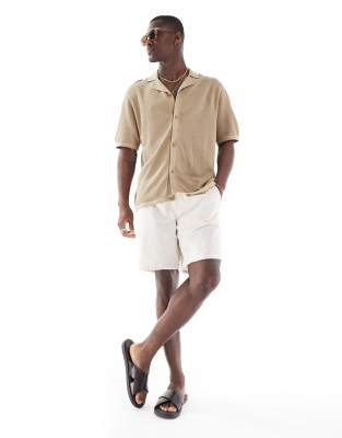 Jack & Jones Oversized Button Up Knit Polo