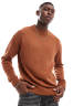 Jack & Jones oversized chunky ribbed crew neck sweater in
