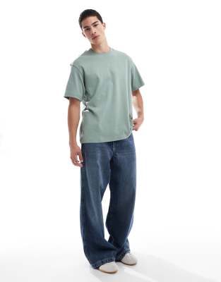 Jack & Jones Oversized Fit T-shirt In Green