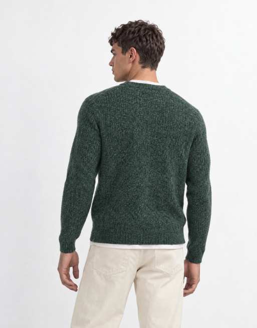 Jack & Jones oversized flauschiger Pullover in Grün, 8 von 8