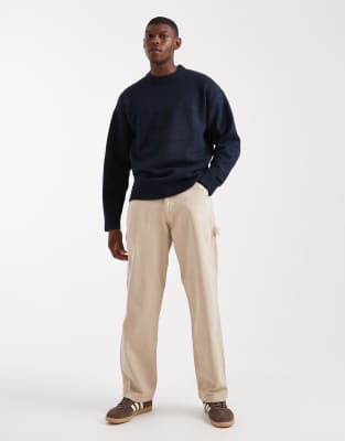 Jack & Jones Oversized Fluffy Sweater In Blue