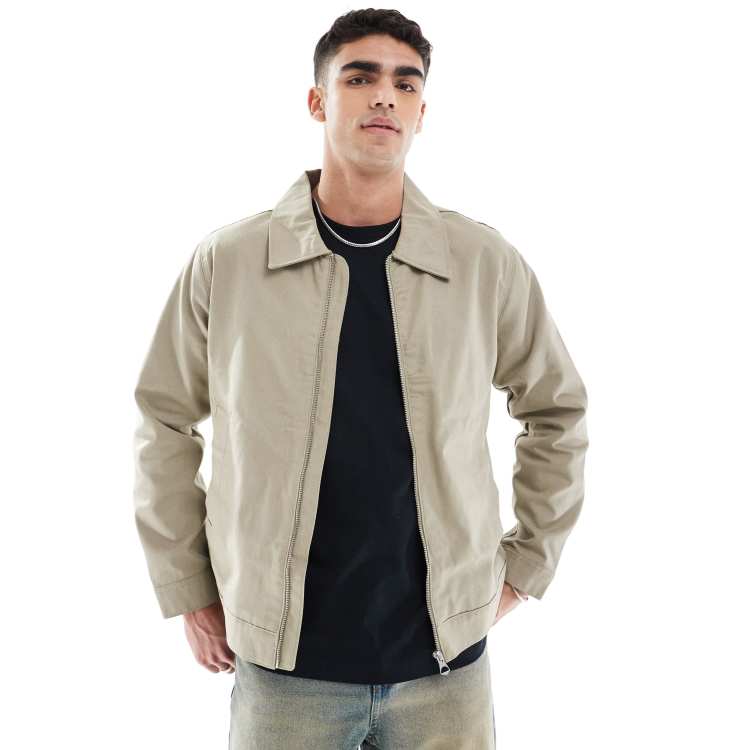【美品】Oversized Harrington Zip Jacket 207767995-1-silversage?$n_750w