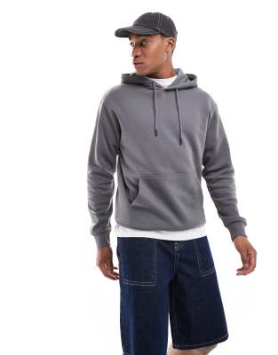 oversized hoodie in dark gray