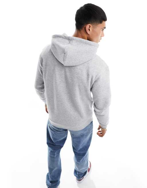 Jack & Jones oversized hoodie in light grey, 4 of 4