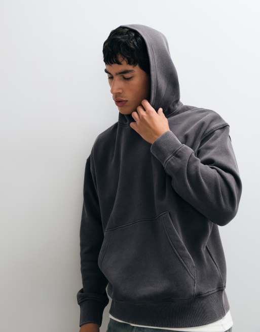Jack & Jones oversized hoodie in washed gray, 2 of 5