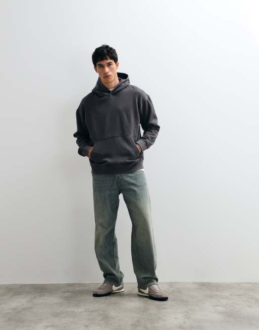 Jack & Jones oversized hoodie in washed gray, 3 of 5