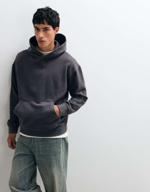 Jack & Jones oversized hoodie in washed gray, 4 of 5