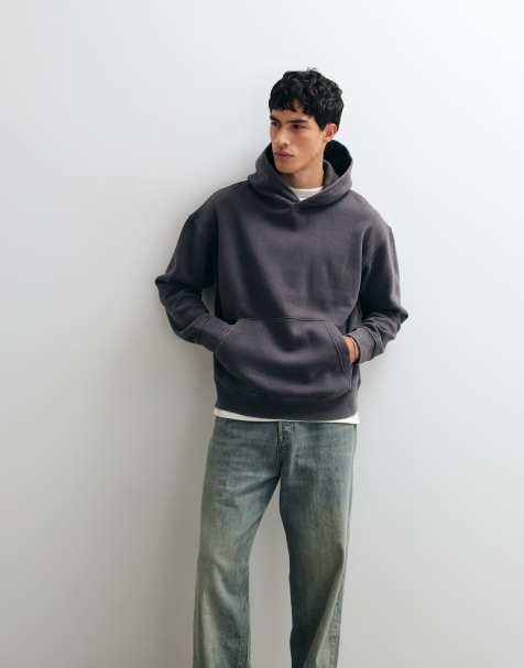 Jack & Jones oversized hoodie in washed grey - view 1