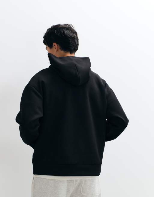 Jack & Jones oversized hoodie van zware stof in zwart, 3 van 5