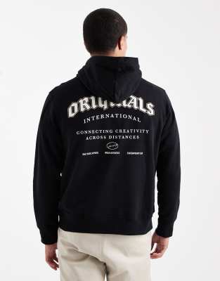Jack & Jones oversized hoodie with originals back and front
