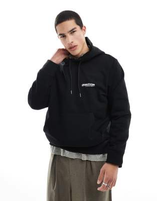Jack & Jones Oversized T-shirt With Text Backprint In Black